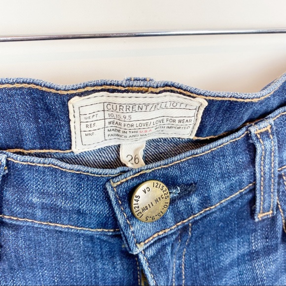Current Elliott Easy Stiletto in Love Destroy Jeans 26 - Picture 5 of 12